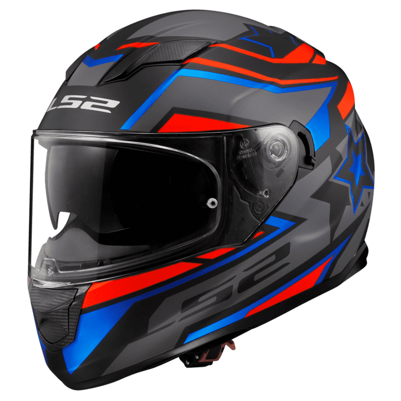 Casco Integral LS2 320 Stream Evo Fast Negro / Rojo / Gris