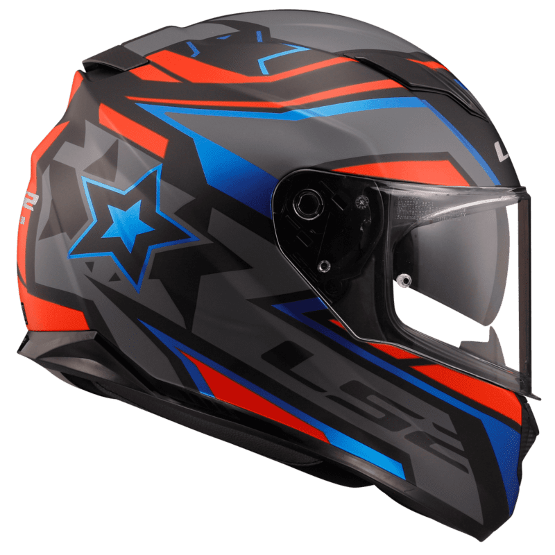 Casco Integral LS2 320 Stream Evo Fast Negro / Rojo / Gris - Imagen 4
