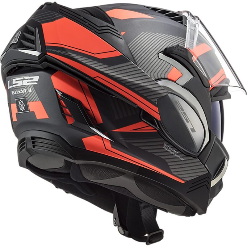 Casco Rebatible LS2 900 Valiant II Revo Naranja Titanium - Imagen 3