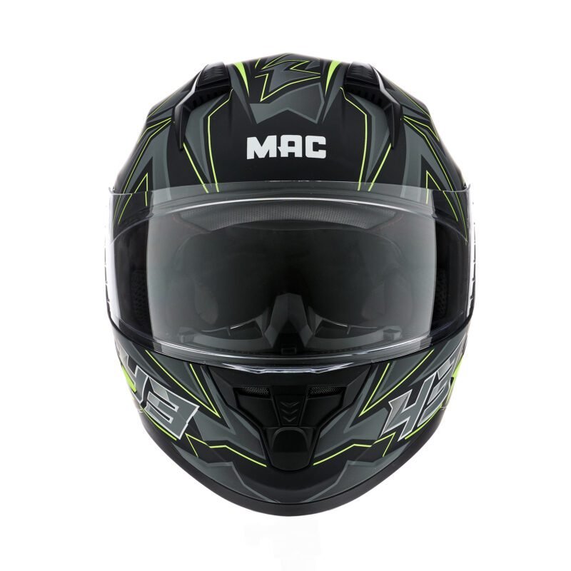 Casco Integral MAC M67 Bass Kinks Gris / Amarillo - Imagen 3