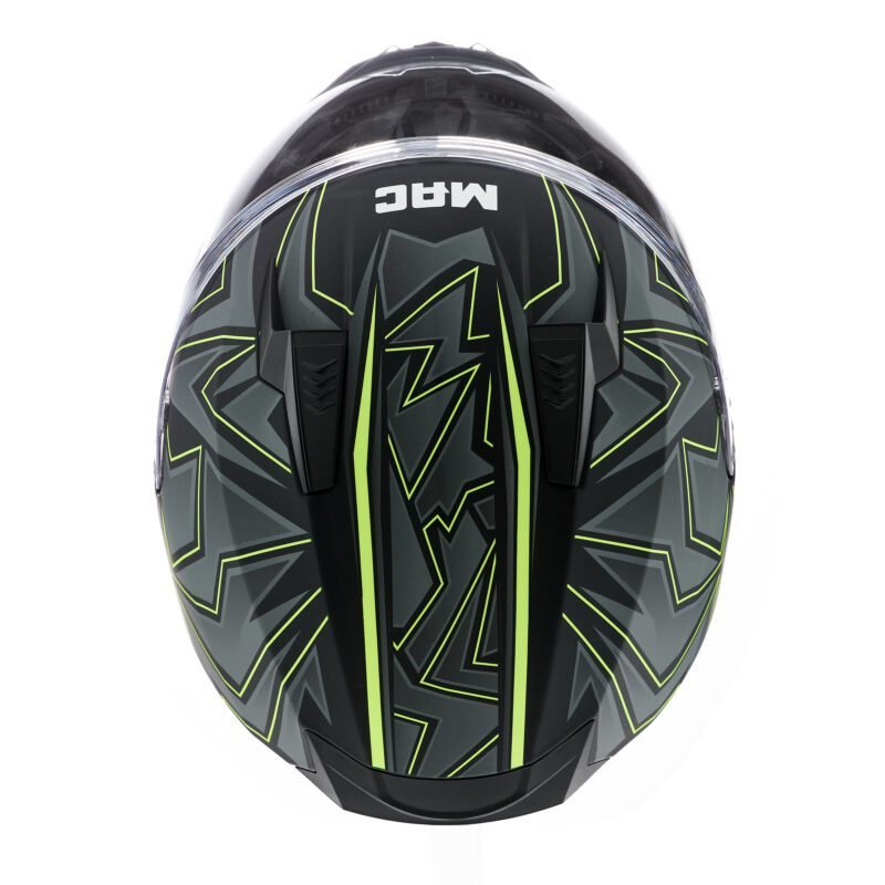 Casco Integral MAC M67 Bass Kinks Gris / Amarillo - Imagen 5
