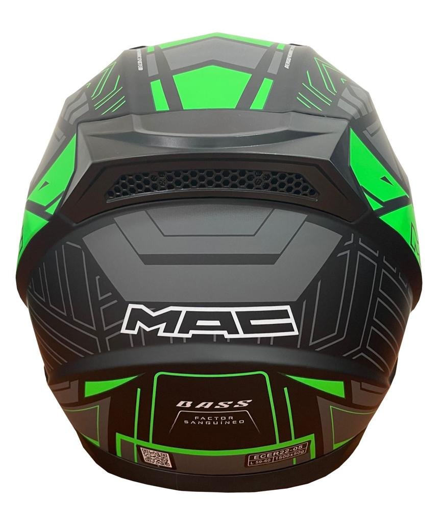 CASCO MAC M67 BASS ARCADE NEGRO / VERDE MATE - Imagen 2