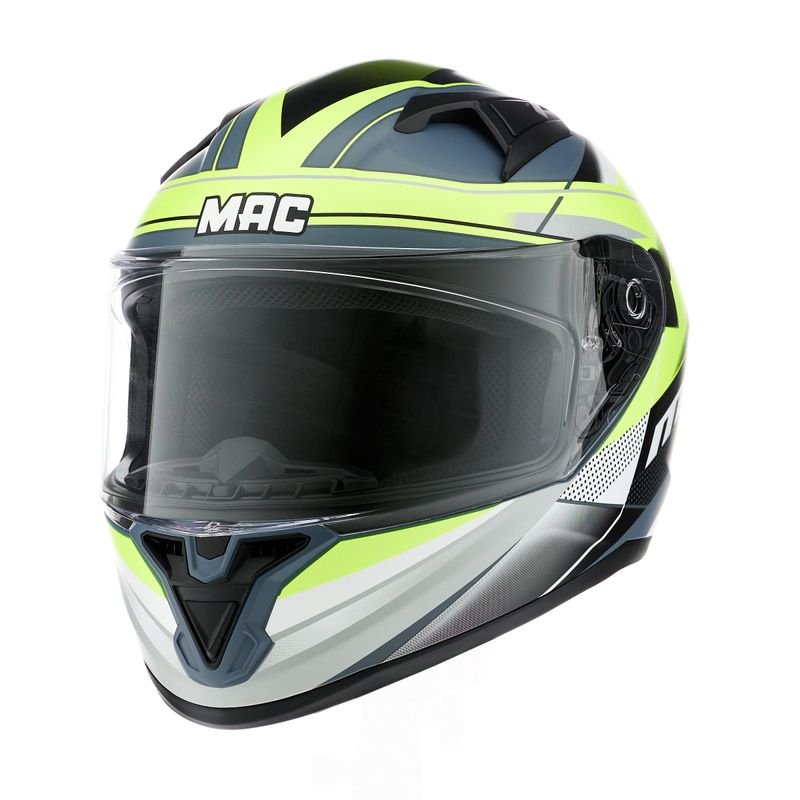 CASCO MAC 825 SPEED RAZOR AMARILLO MATE - Imagen 6