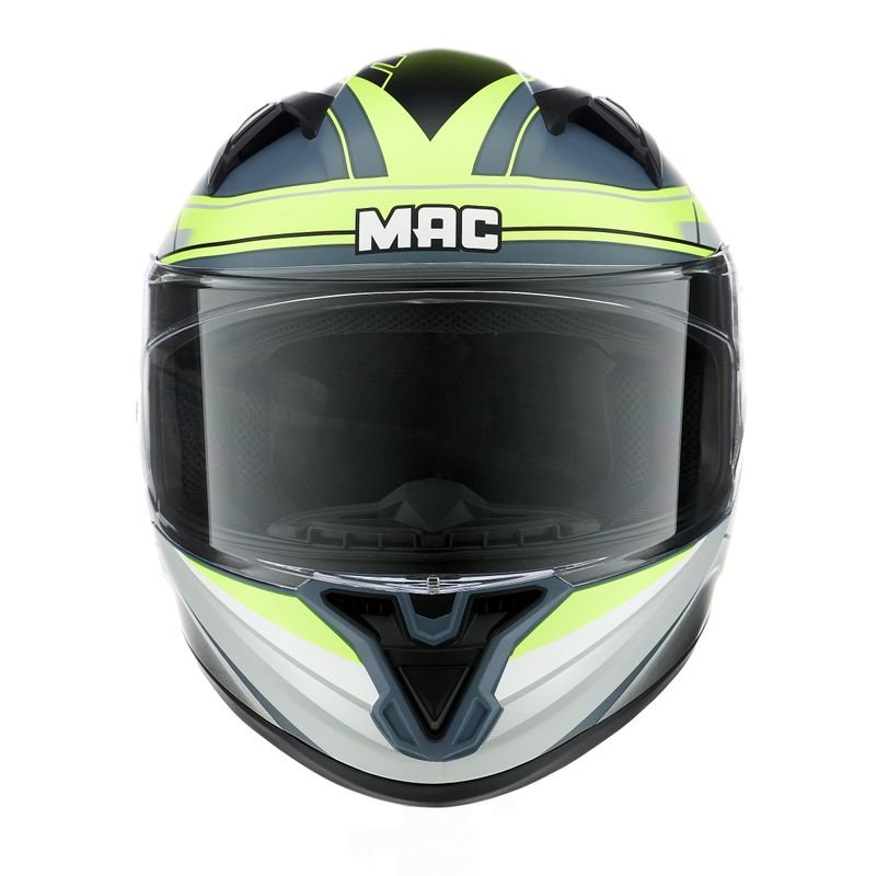 CASCO MAC 825 SPEED RAZOR AMARILLO MATE - Imagen 5