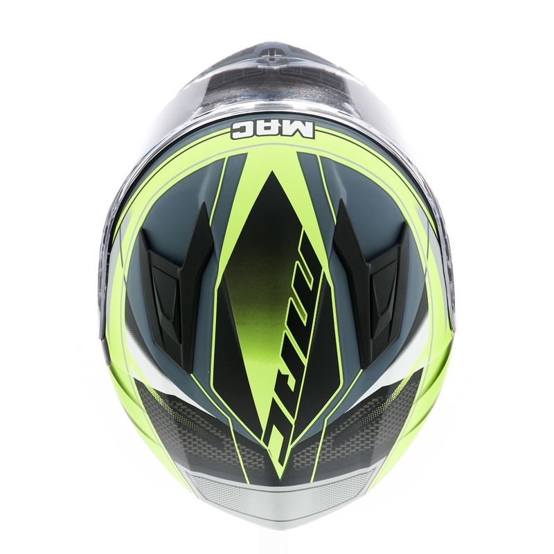 CASCO MAC 825 SPEED RAZOR AMARILLO MATE - Imagen 3