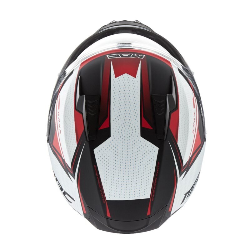 Casco Integral MAC M67 Bass Zepelin Blanco / Rojo / Negro Mate - Imagen 4