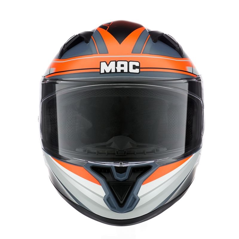 CASCO MAC 825 SPEED RAZOR NARANJA / GRIS MATE - Imagen 3