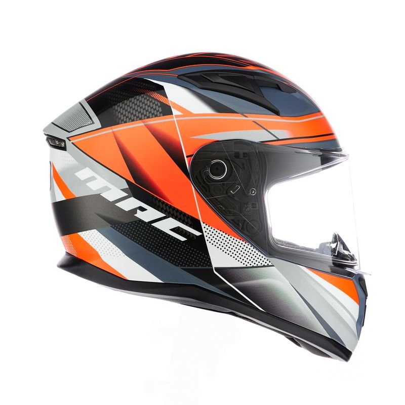 CASCO MAC 825 SPEED RAZOR NARANJA / GRIS MATE - Imagen 2