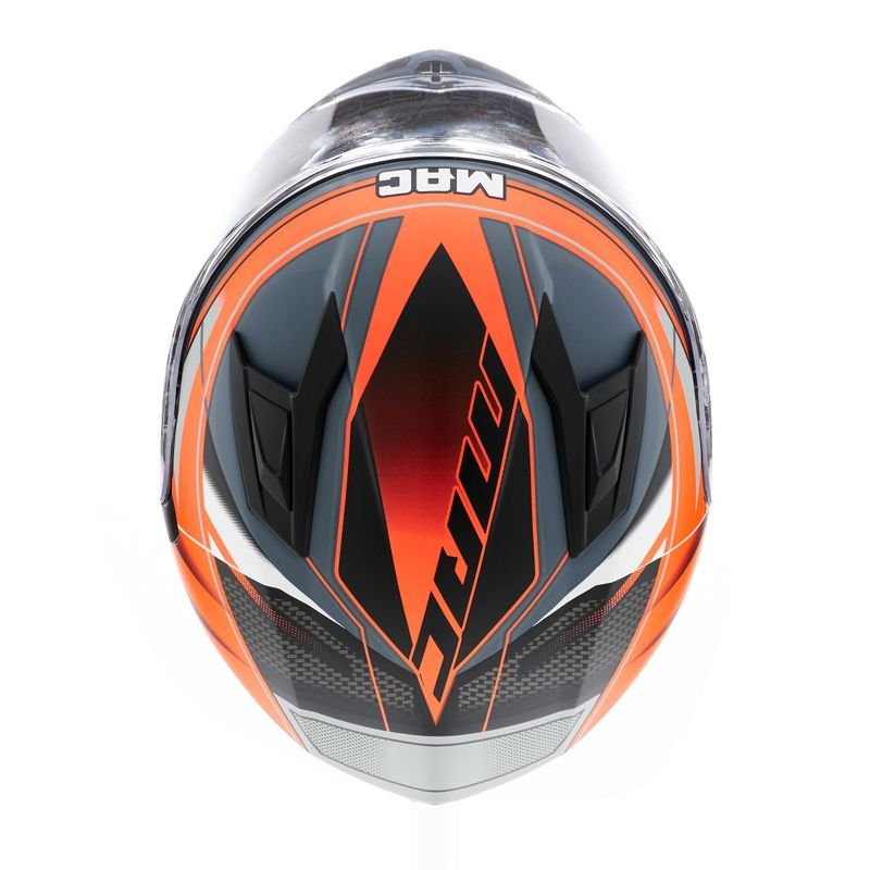 CASCO MAC 825 SPEED RAZOR NARANJA / GRIS MATE - Imagen 6