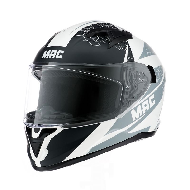 CASCO MAC 825 SPEED WASP BLANCO / NEGRO - Imagen 6