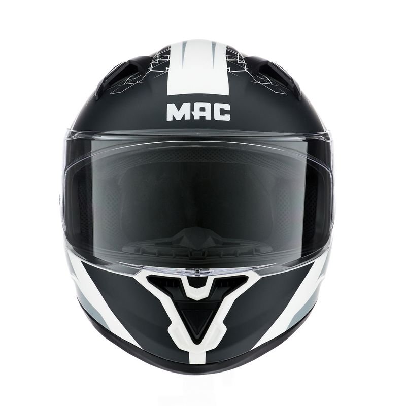 CASCO MAC 825 SPEED WASP BLANCO / NEGRO - Imagen 5