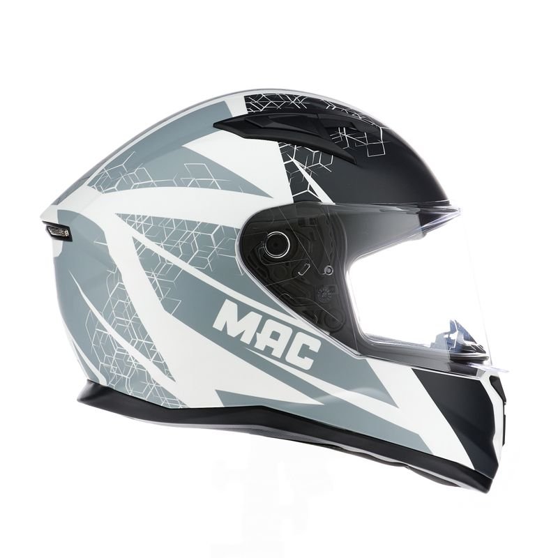 CASCO MAC 825 SPEED WASP BLANCO / NEGRO - Imagen 2