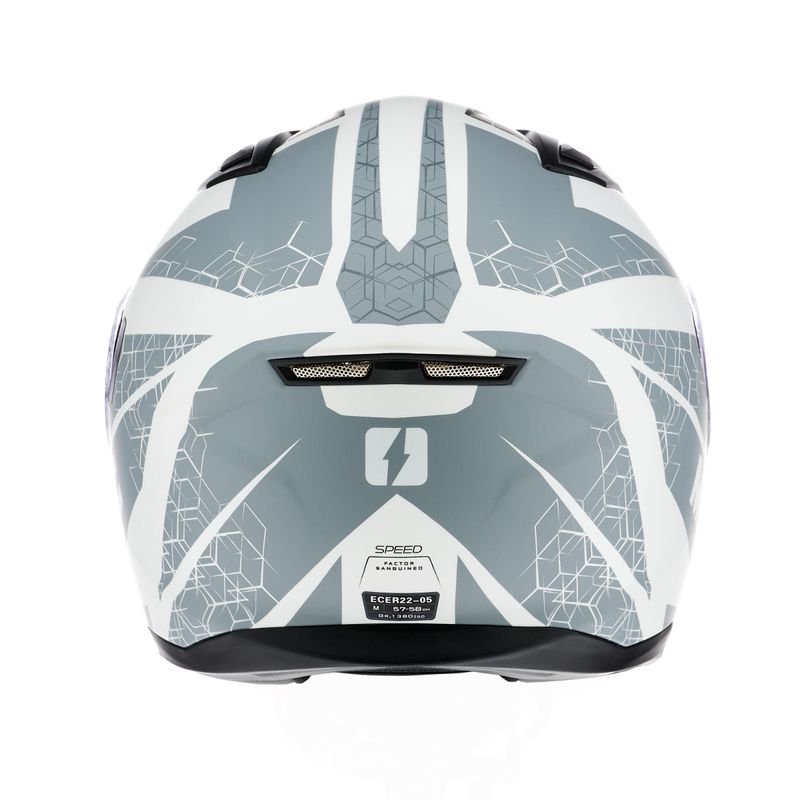 CASCO MAC 825 SPEED WASP BLANCO / NEGRO - Imagen 3