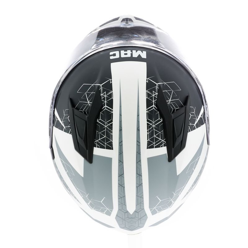 CASCO MAC 825 SPEED WASP BLANCO / NEGRO - Imagen 4