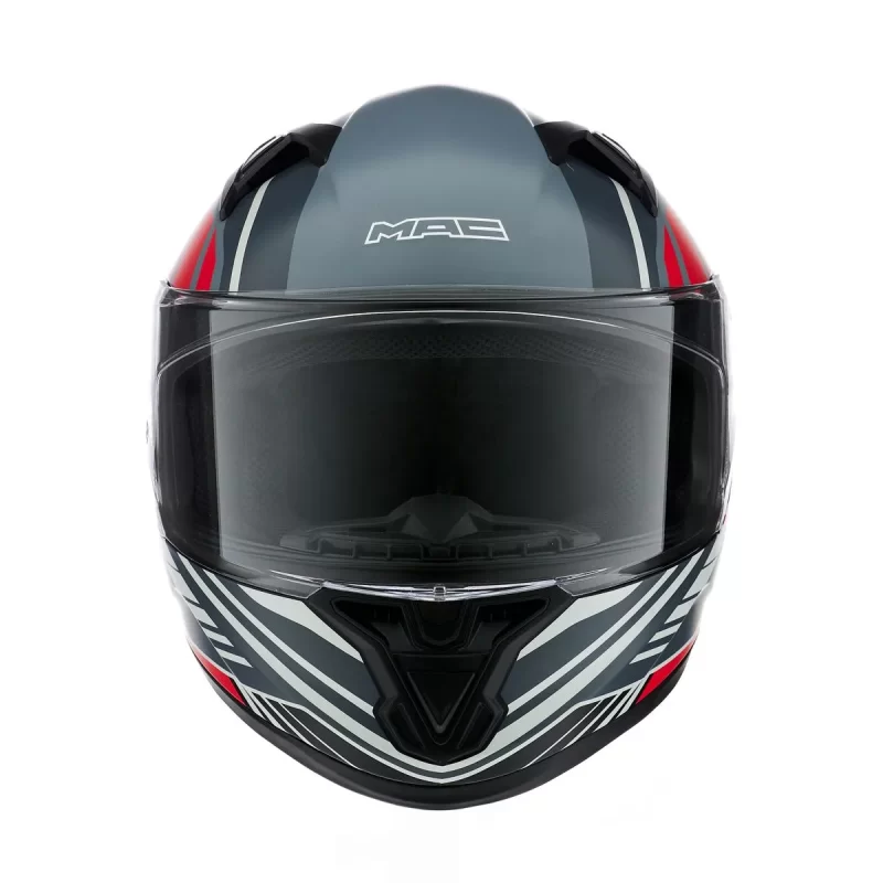 Casco Integral MAC 825 Speed Fleet Negro / Rojo Mate - Imagen 5
