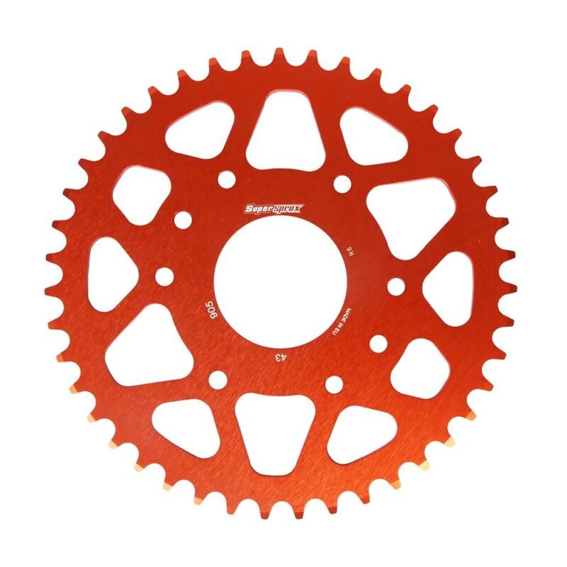 CORONA ALUMINIO SUPERSPROX 905 43T-520 NARANJA KTM DUKE 390/200/BAJAJ DOMINAR 400 - Imagen 2