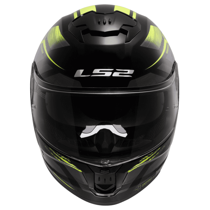 CASCO LS2 STREAM II 808 FURY NEGRO / AMARILLO / BRILLO - Imagen 2