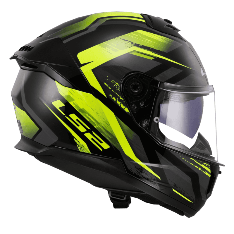 CASCO LS2 STREAM II 808 FURY NEGRO / AMARILLO / BRILLO - Imagen 3