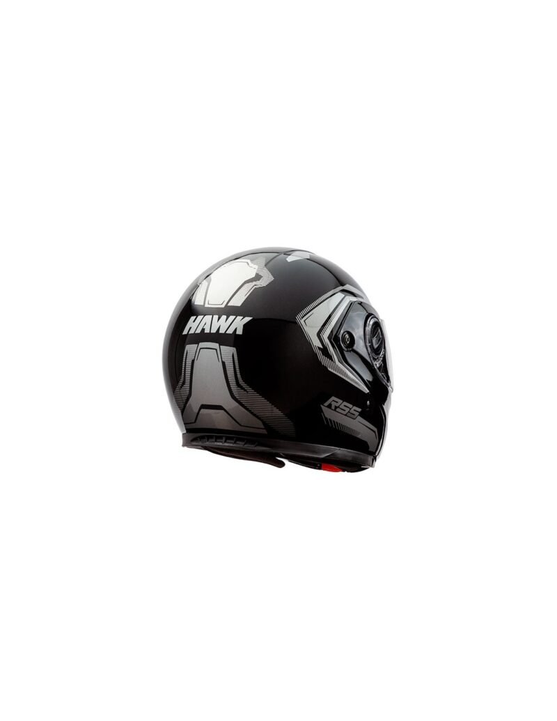 CASCO RS5 VECTOR REBATIBLE NEGRO BRILLANTE - Imagen 3