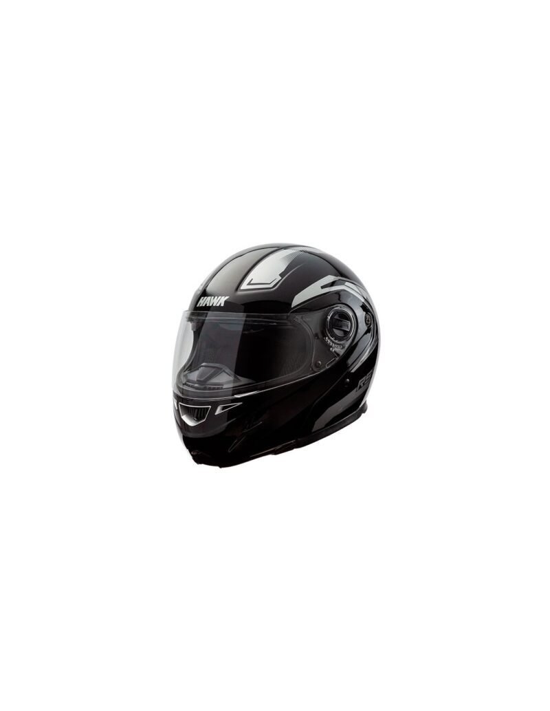 CASCO RS5 VECTOR REBATIBLE NEGRO BRILLANTE