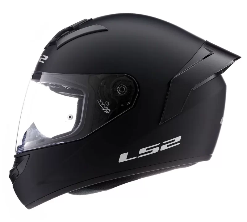CASCO LS2 352 ROOKIE MONO MATE NEGRO CON SPOILER