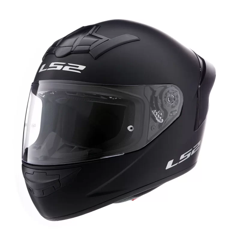 CASCO LS2 352 ROOKIE MONO MATE NEGRO CON SPOILER - Imagen 3