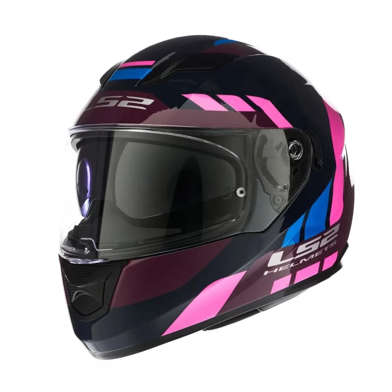 CASCO LS2 320 STREAM EVO ENTER NAVY AZUL / BRILLO