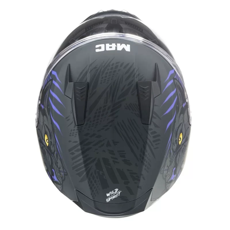 CASCO INTEGRAL MAC BASS EDICIÓN LIMITADA PANTHER NEGRO / VIOLETA - Imagen 3