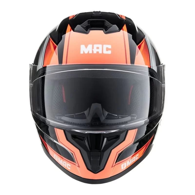 CASCO MAC 070 VOLT KOMAK NEGRO / ROJO / BRILLO - Imagen 5