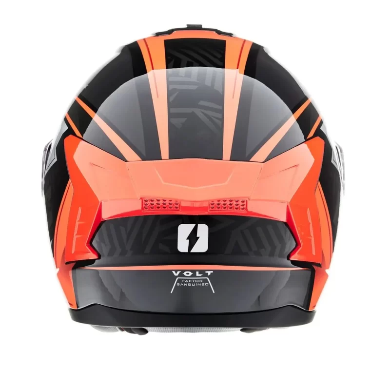 CASCO MAC 070 VOLT KOMAK NEGRO / ROJO / BRILLO - Imagen 2