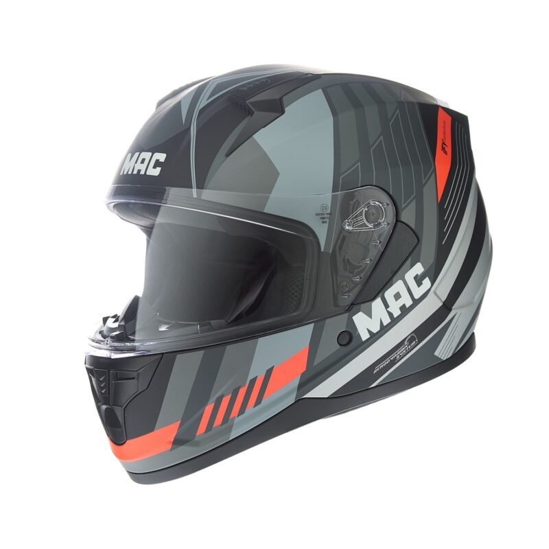 Casco Integral MAC M67 Bass Weez Negro / Gris / Mate - Imagen 4