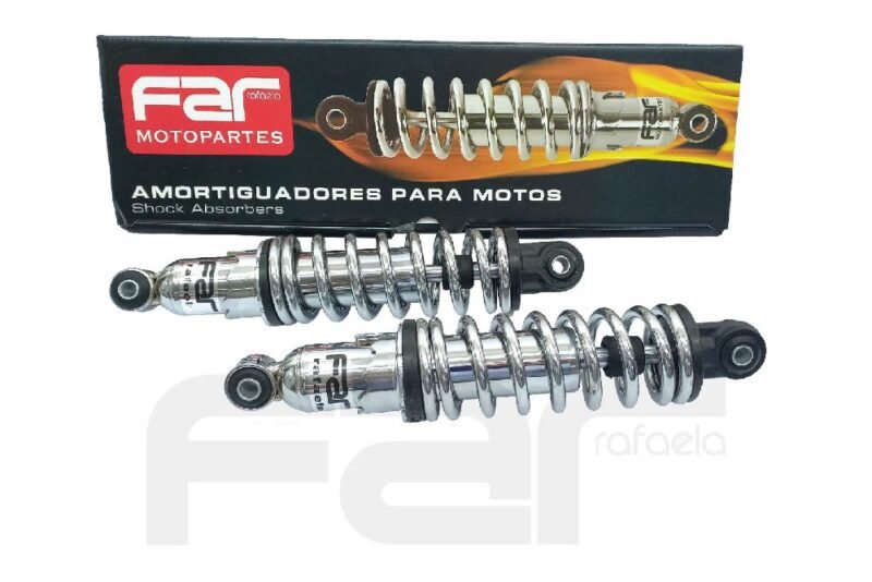 AMORTIGUADOR TUNNING CROMADO L:280 mm FAR - Imagen 2
