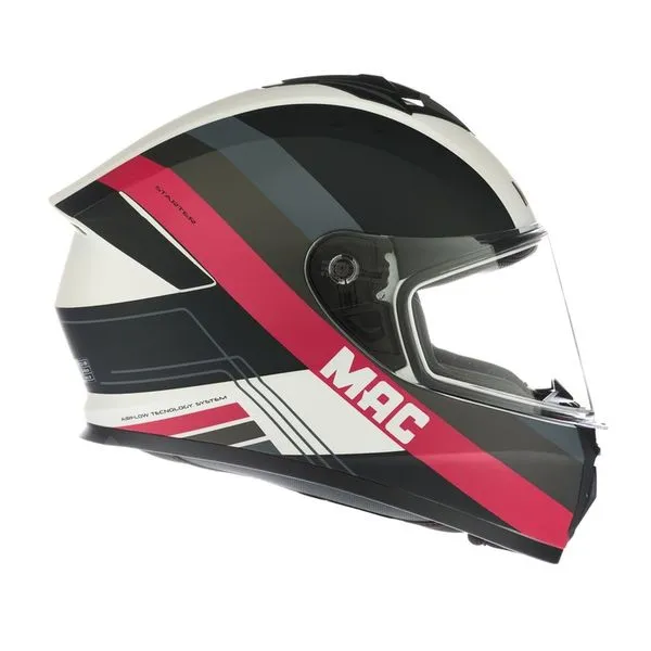 CASCO MAC FF801 STARTER WINEXZOR BLANCO ROSA MATE - Imagen 3