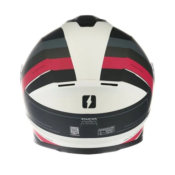 CASCO MAC FF801 STARTER WINEXZOR BLANCO ROSA MATE - Imagen 2
