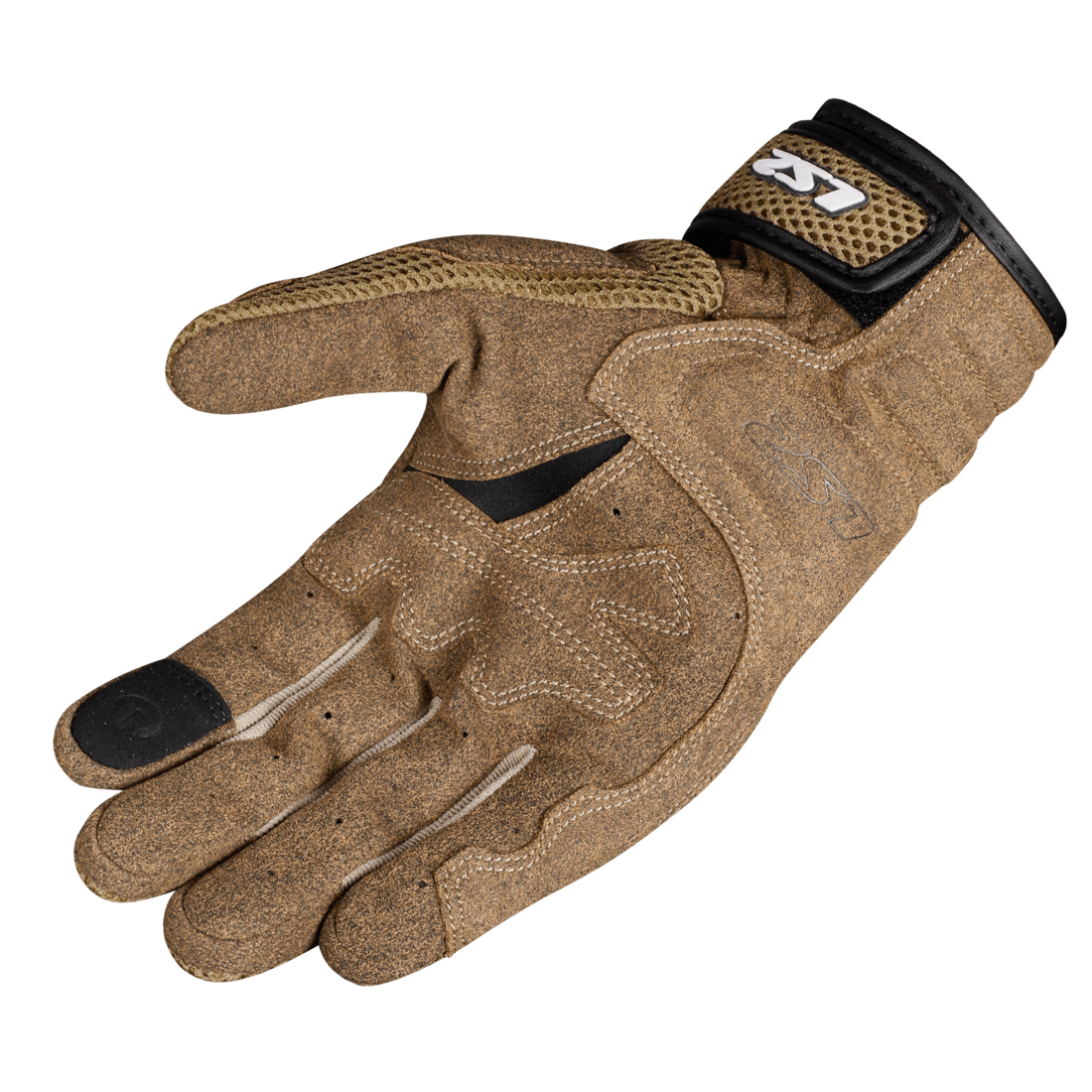 GUANTES LS2 KUBRA NEGROS, MARRON - Imagen 3