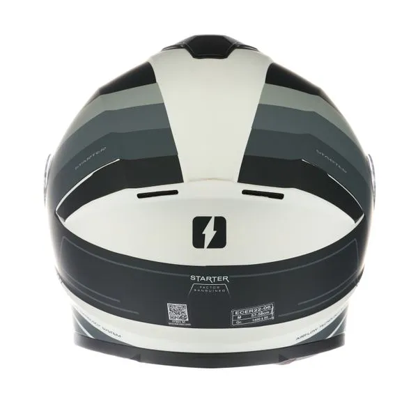 CASCO MAC 801 STARTER WINEXZOR NEGRO / GRIS - Imagen 4