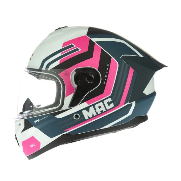 CASCO MAC 070 VOLT WIBERG BLANCO / ROSA BRILLANTE - Imagen 2
