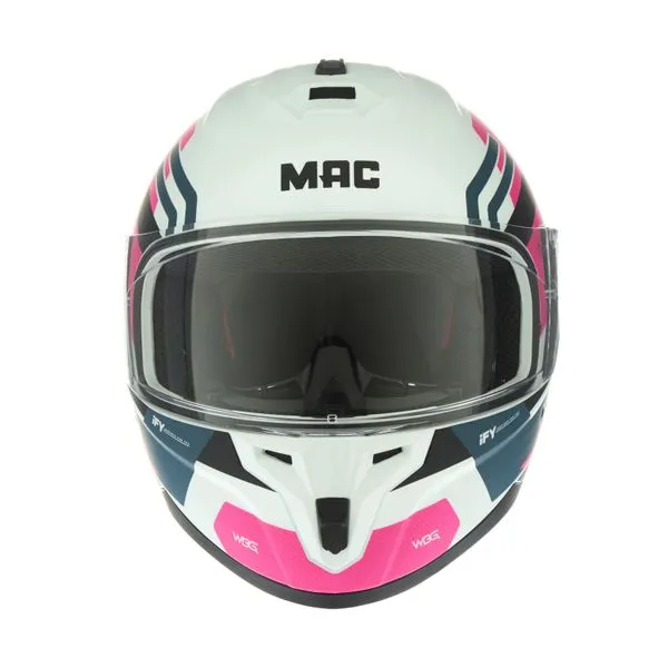 CASCO MAC 070 VOLT WIBERG BLANCO / ROSA BRILLANTE - Imagen 3