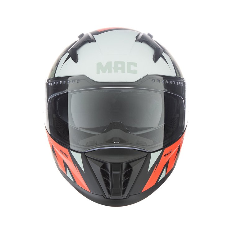 CASCO MAC 069 FORCE ARKANG NEGRO/ROJO/NARANJA/AMARILLO MATE - Imagen 4