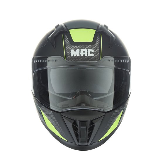 CASCO MAC 069 FORCE DYNAMO NEGRO / AMARILLO MATE - Imagen 5
