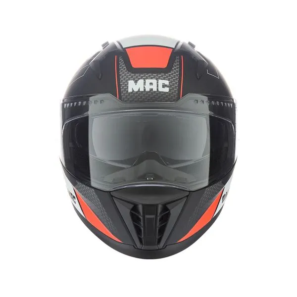 CASCO MAC 069 FORCE DYNAMO NEGRO / ROJO / BRILLO - Imagen 3
