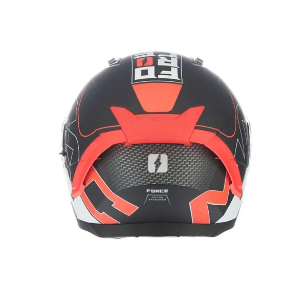 CASCO MAC 069 FORCE DYNAMO NEGRO / ROJO / BRILLO - Imagen 6
