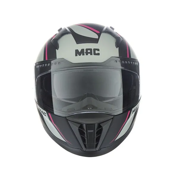 CASCO MAC 069 FORCE CIRKUS NEGRO / GRIS / MATE - Imagen 3