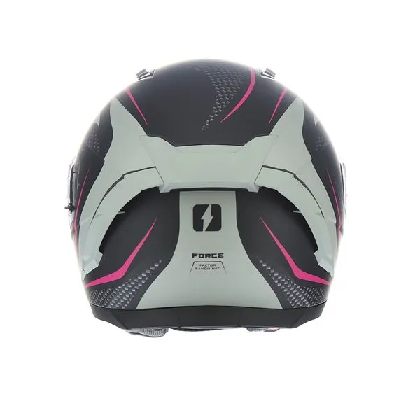 CASCO MAC 069 FORCE CIRKUS NEGRO / GRIS / MATE - Imagen 4
