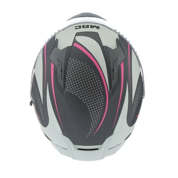 CASCO MAC 069 FORCE CIRKUS NEGRO / GRIS / MATE - Imagen 5