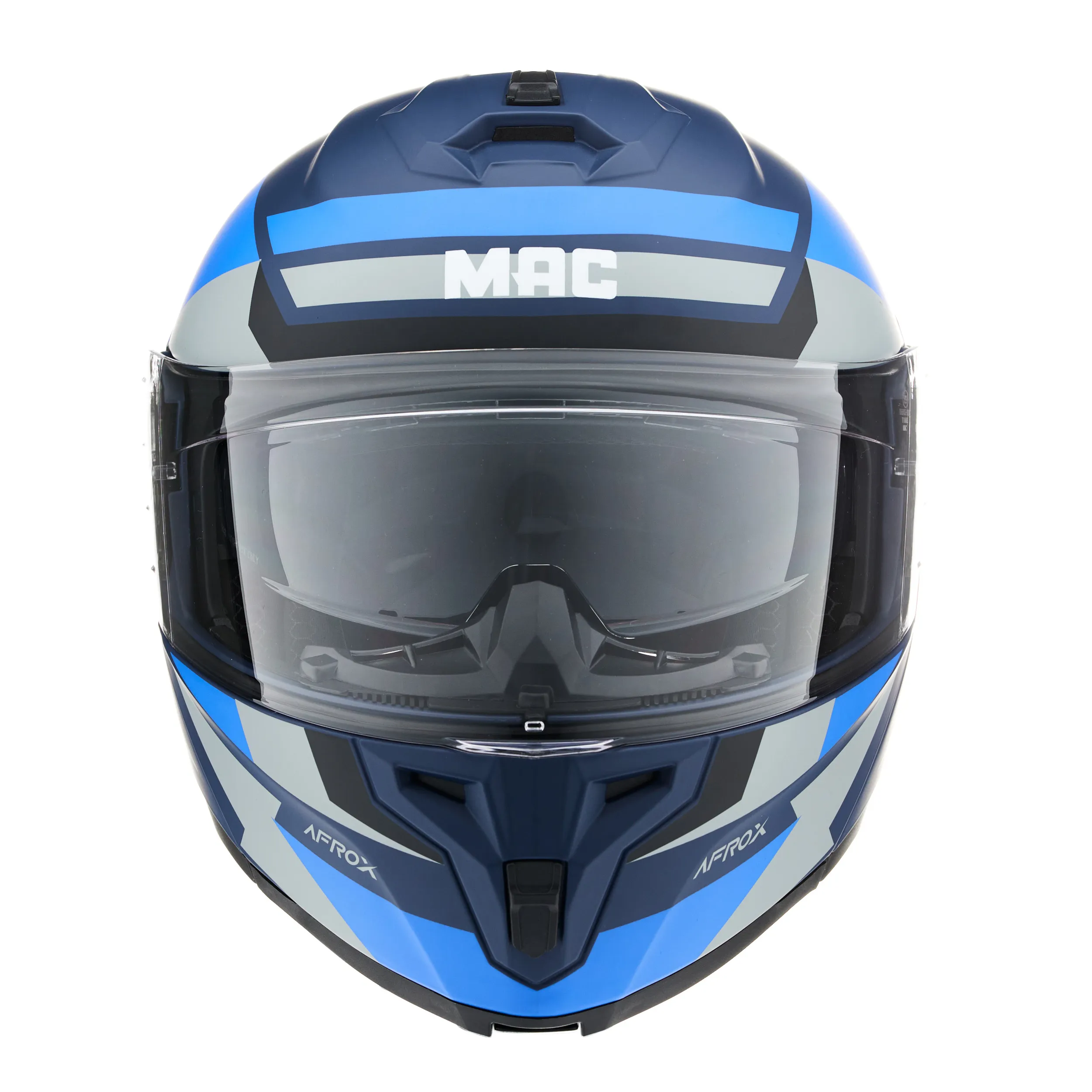 CASCO MAC 166 BLAZE AFROX Azul / Gris / Mate - Imagen 5