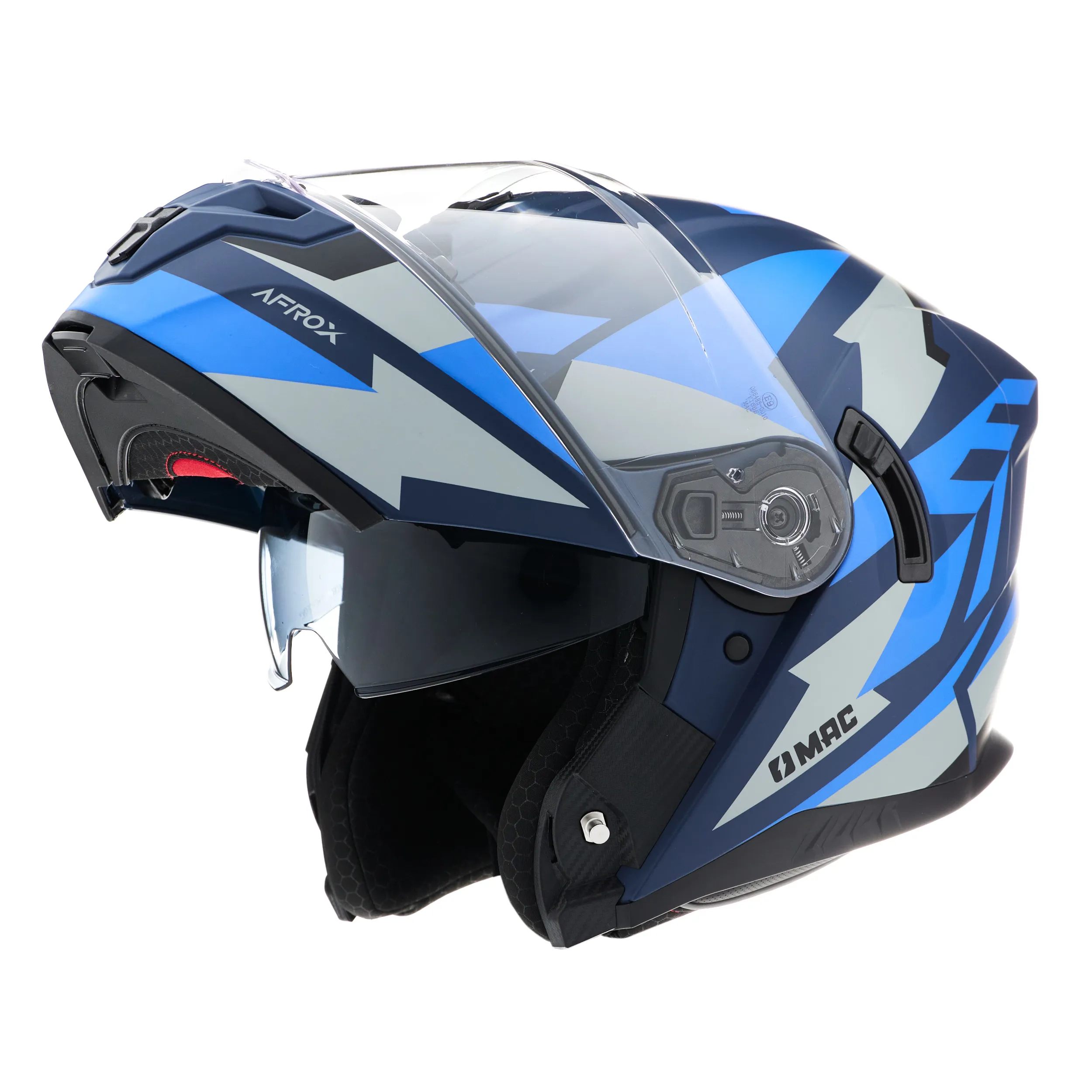 CASCO MAC 166 BLAZE AFROX Azul / Gris / Mate