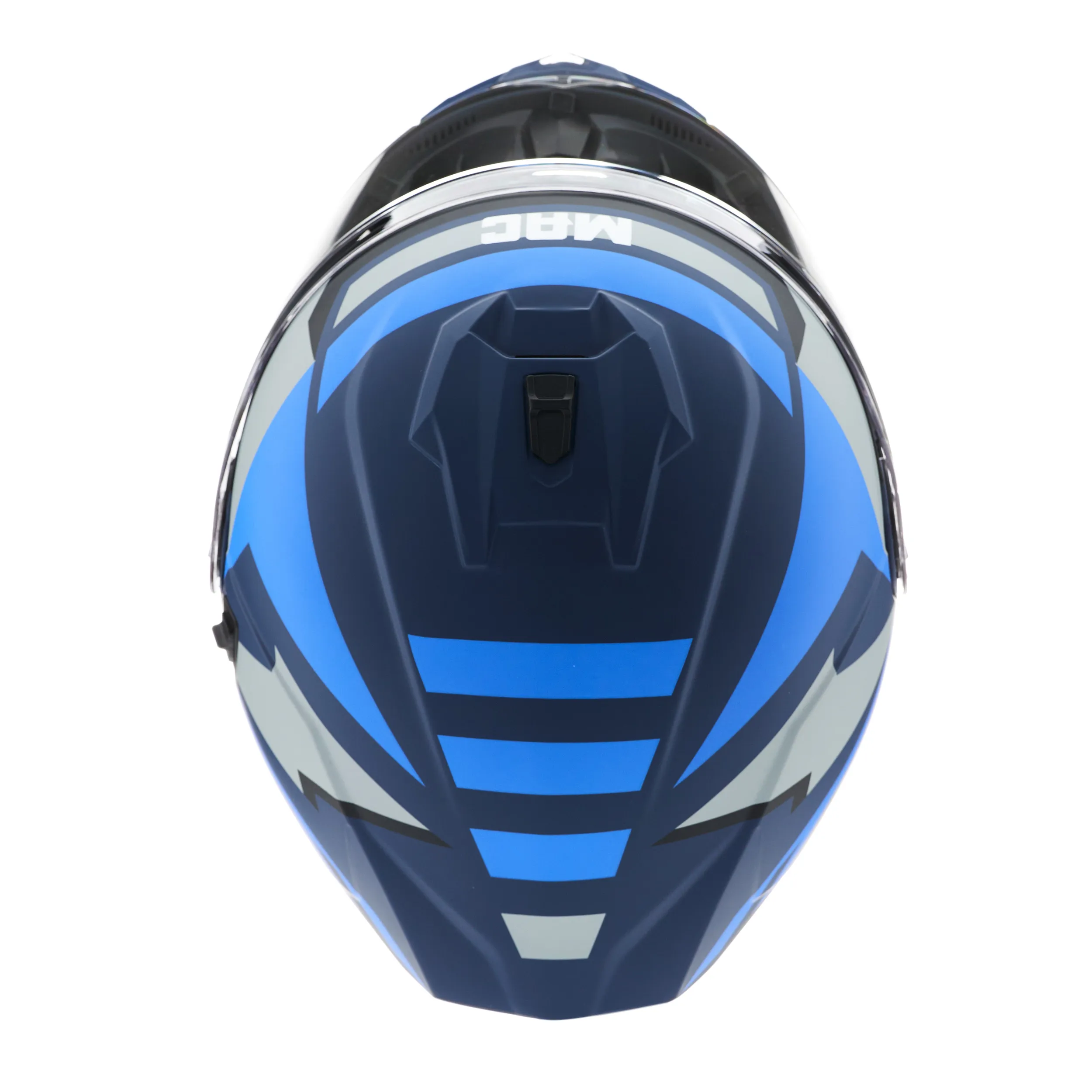 CASCO MAC 166 BLAZE AFROX Azul / Gris / Mate - Imagen 4
