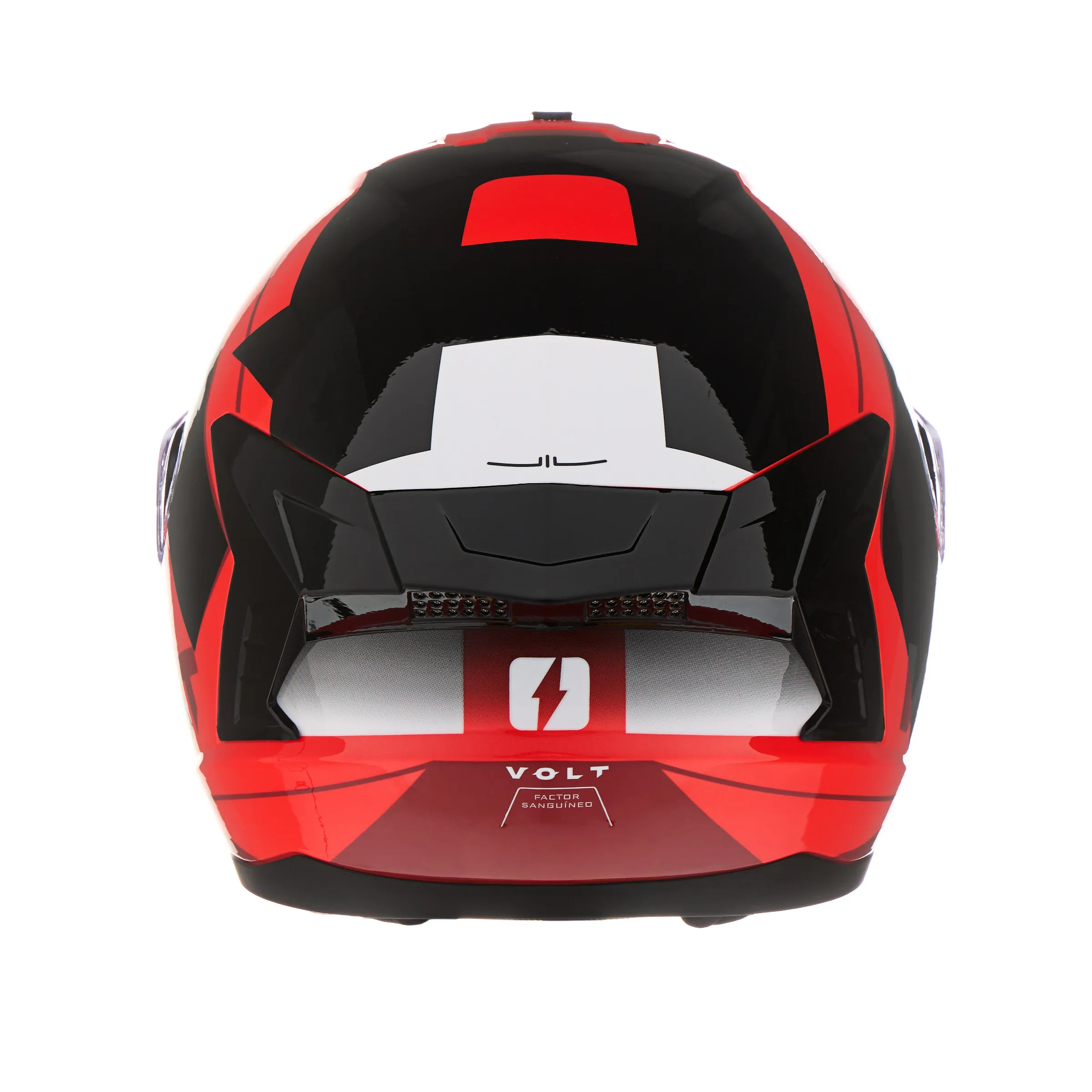 CASCO MAC 070 VOLT BROKET Negro / Rojo / Brillo - Imagen 4