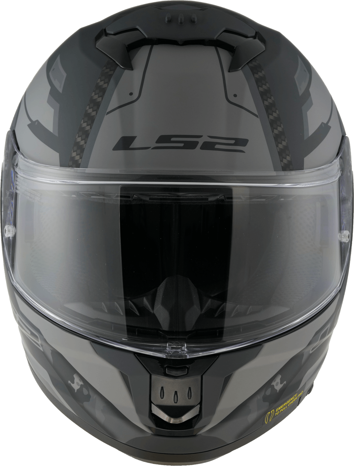 CASCO LS2 808 STREAM II SHADOW Gris / Negro / Mate - Imagen 2